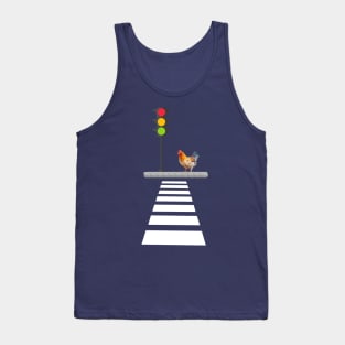 Chicken Crossing - Joke Designs Tank Top